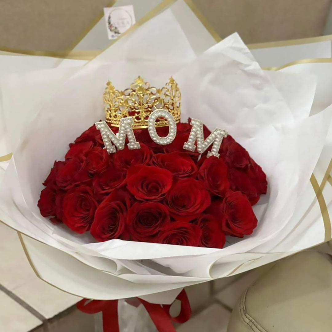 36 Rosas Rojas para Mamá con Corona