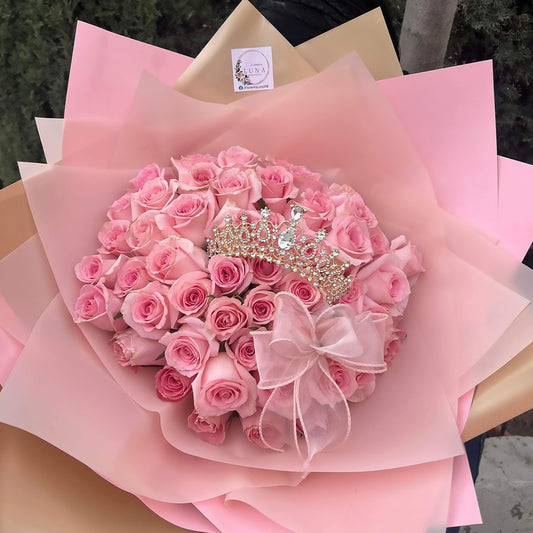 Ramo 50 rosas color pastel