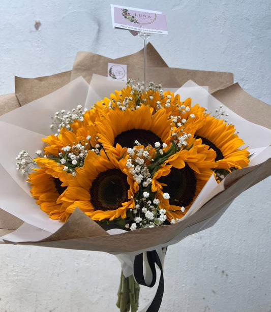 Ramo de Girasoles Clasico con follaje