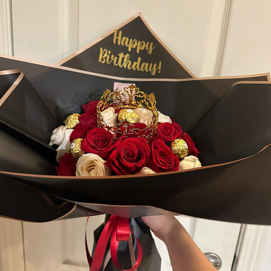 Ramo de 24 Rosas "Happy Birthday"