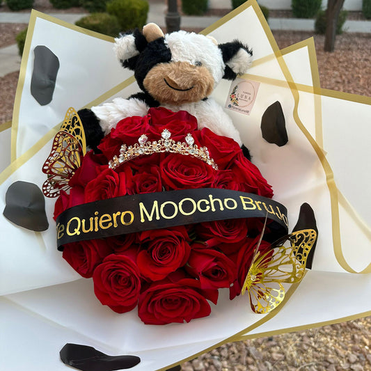 Ramo de 24 Rosas con Peluche