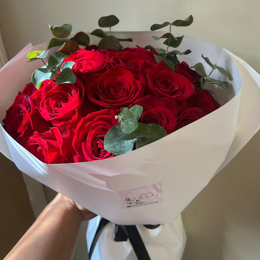 Ramo de 24 Rosas Rojas al Natural