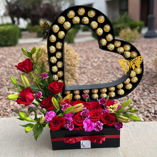 Caja de Corazón 3D Primaveral