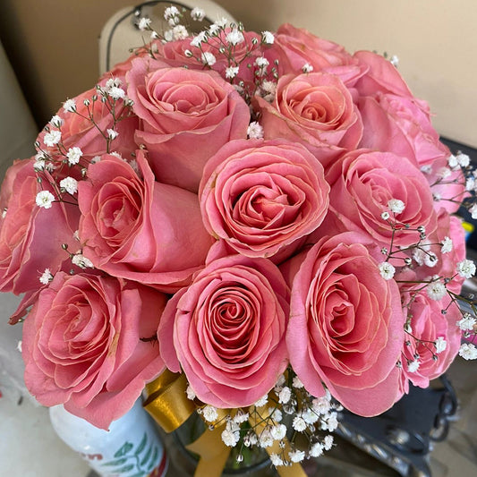 Ramo Exclusivo de Rosas Rosas – XV/Boda